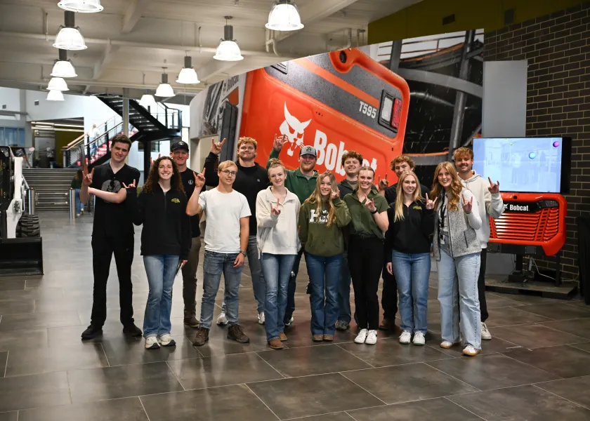 students getting industry experience with Bobcat