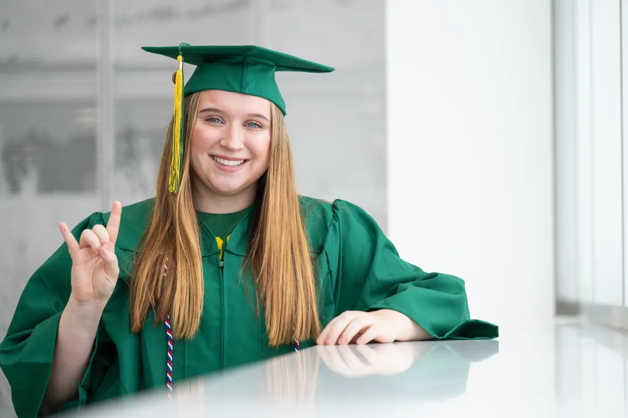 NDSU graduate Regan Leindecker