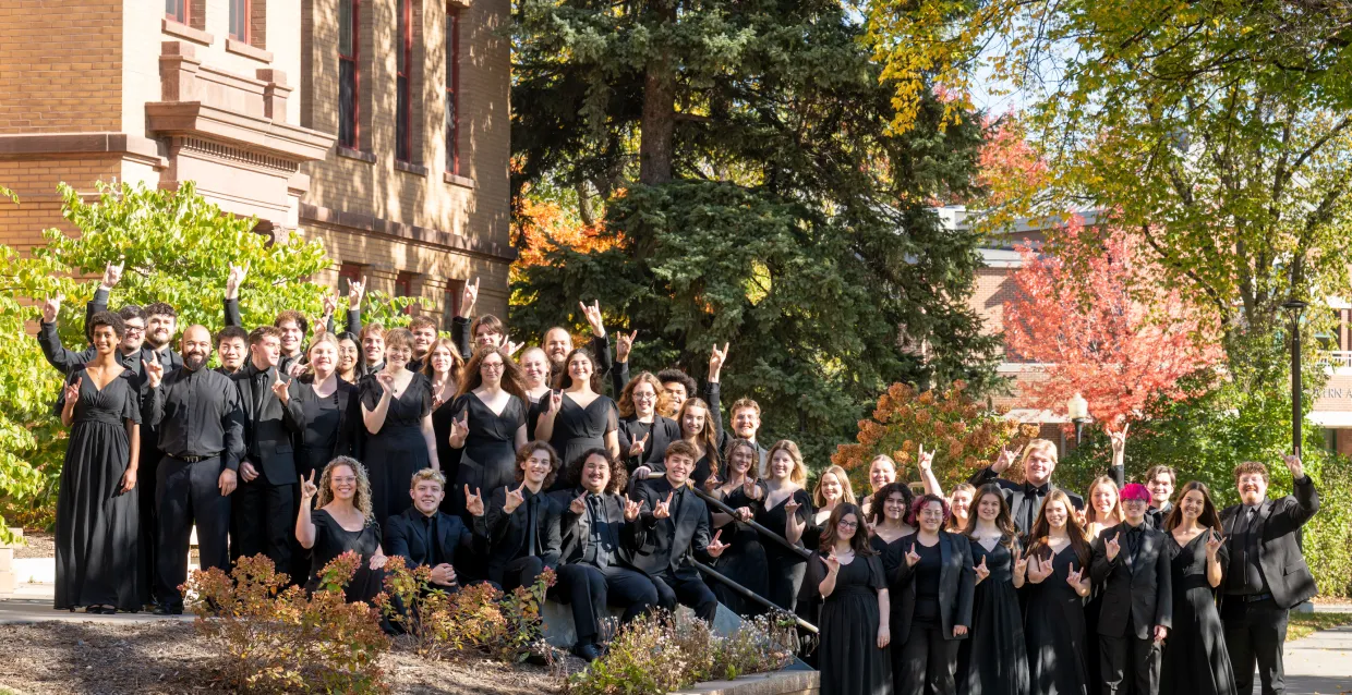 NDSU Concert Choir group photo from Fall 2025
