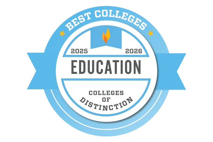Best Colleges badge for Education