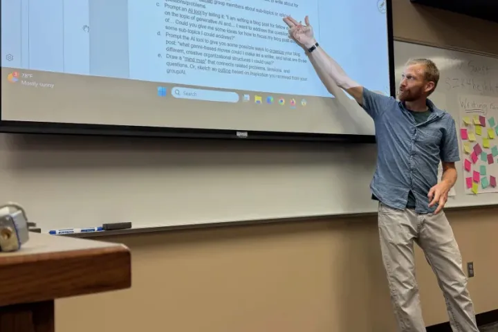 Benjamin Melby, a senior lecturer of English at NDSU