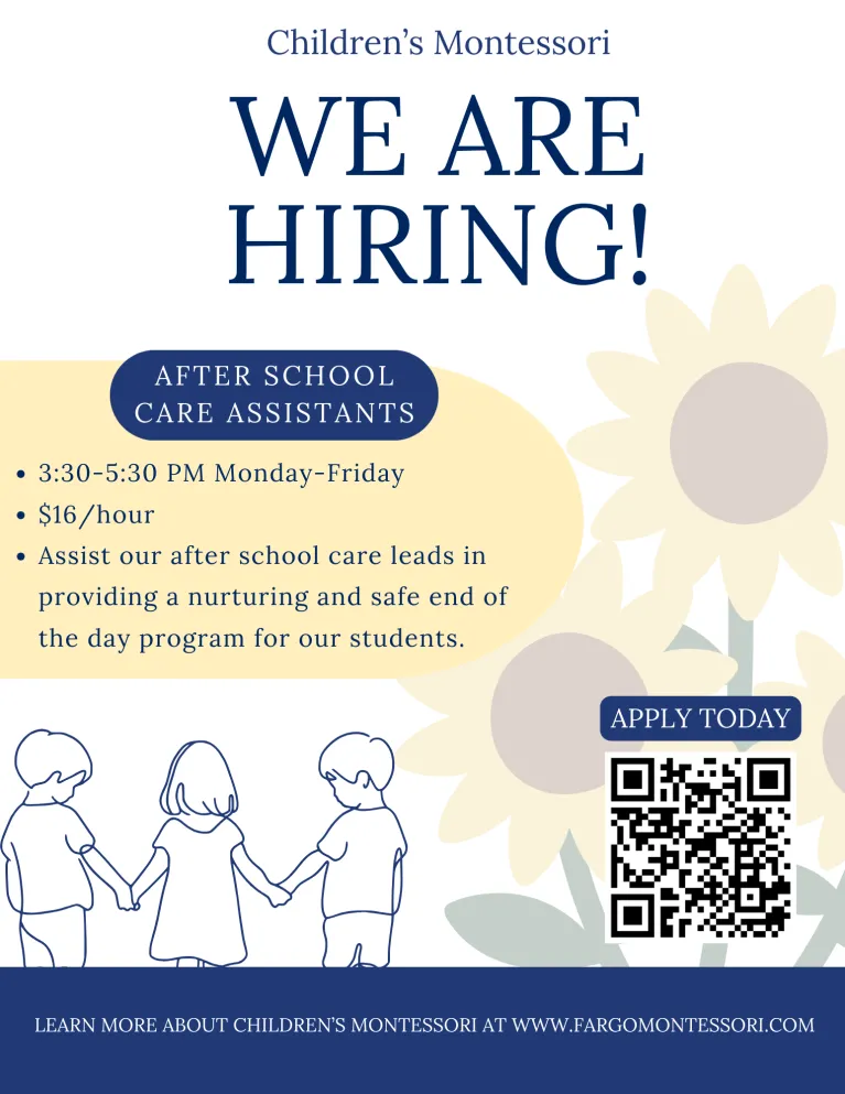 Job flyer with qr code