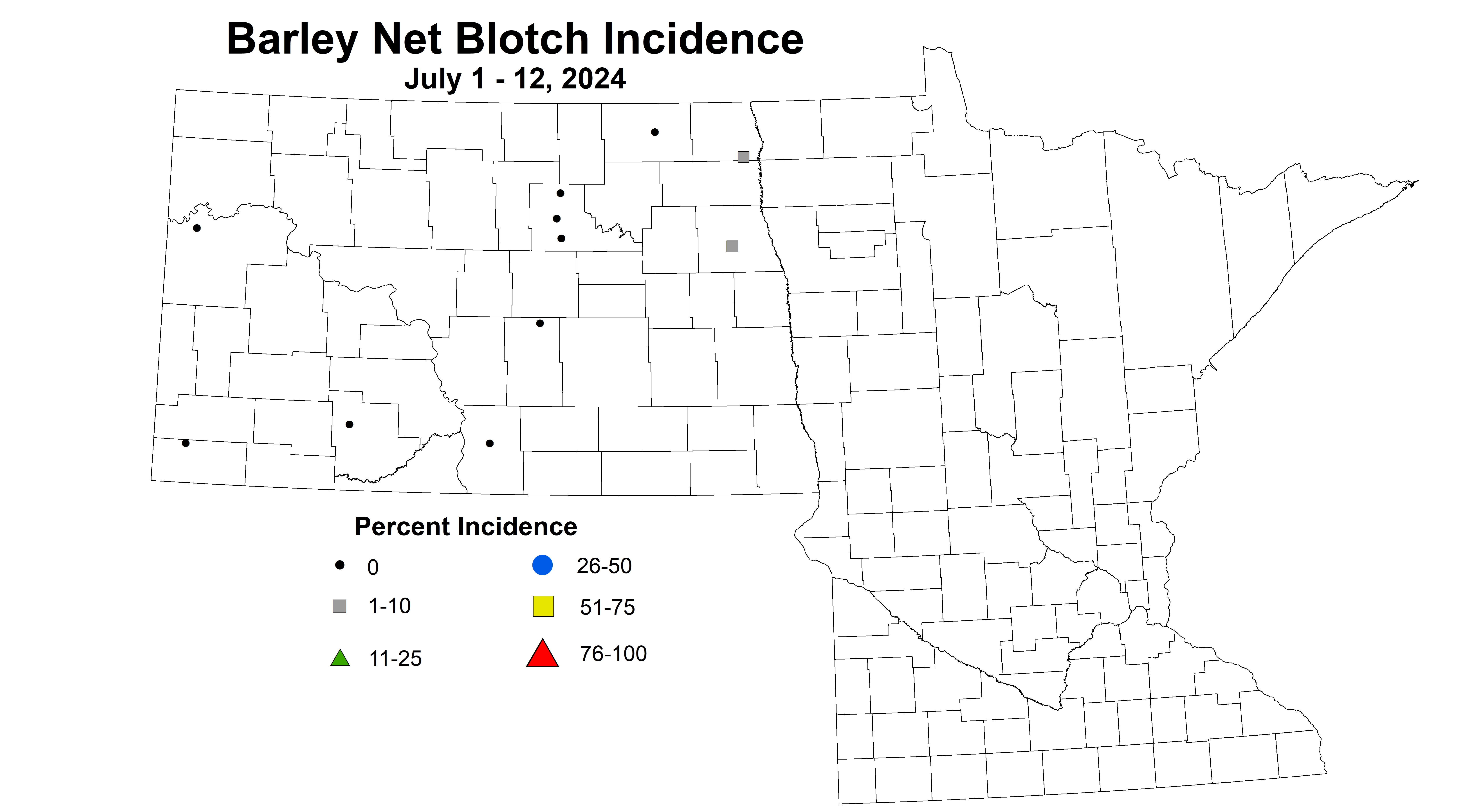 barley net blotch incidence July 1-12 2024