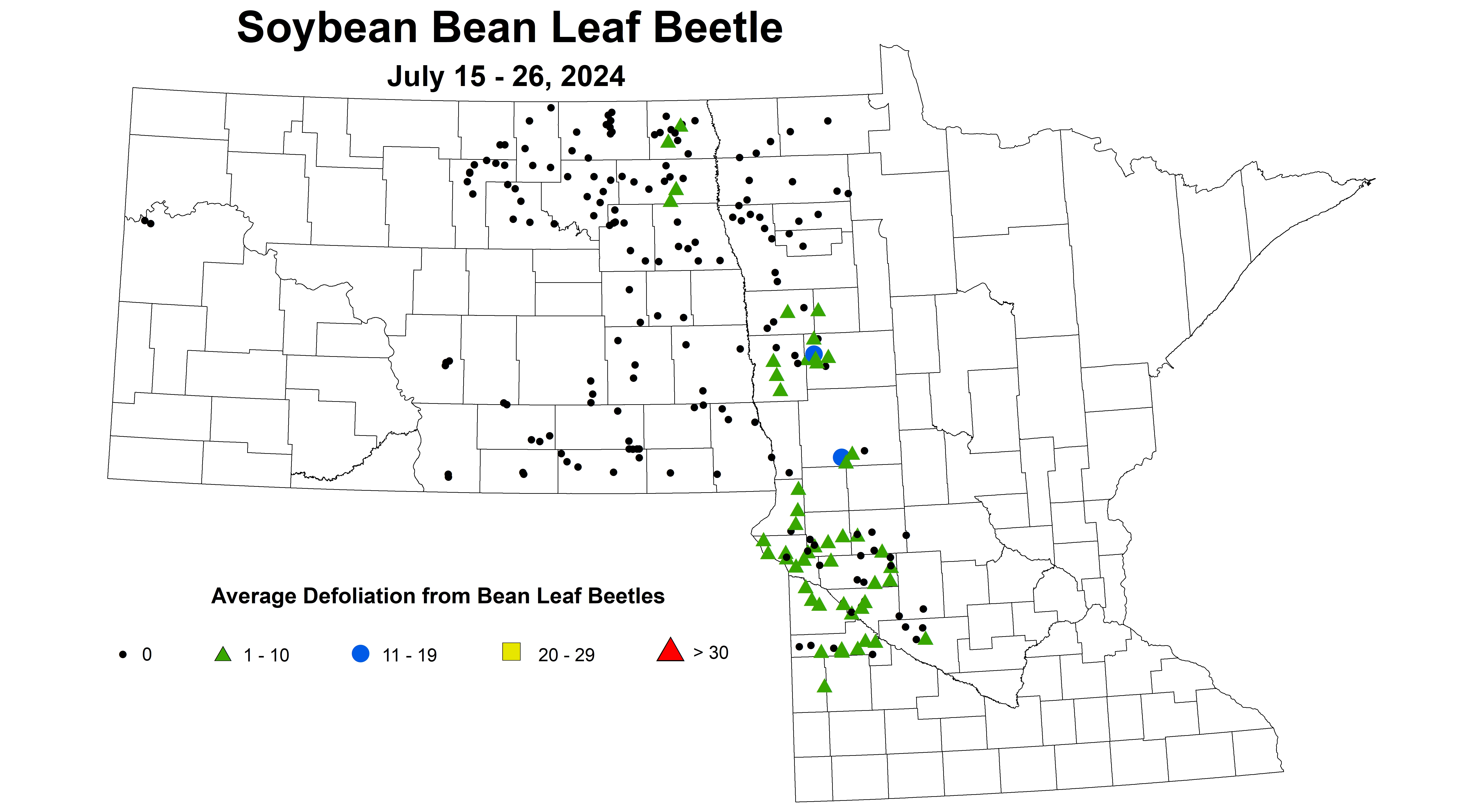 soybean BLB defoliation July 15-26 2024