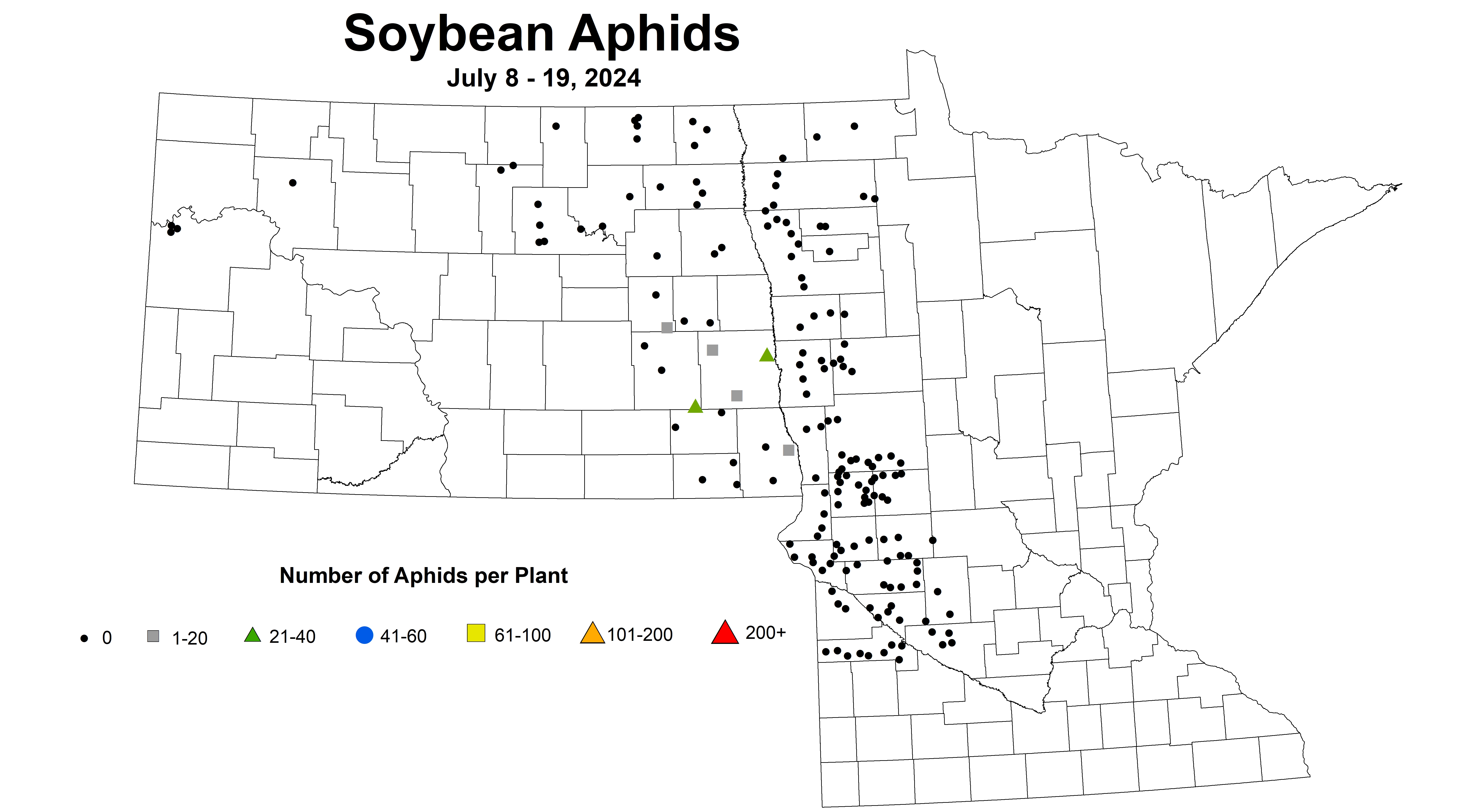 soybean aphid number July 8-19 2024