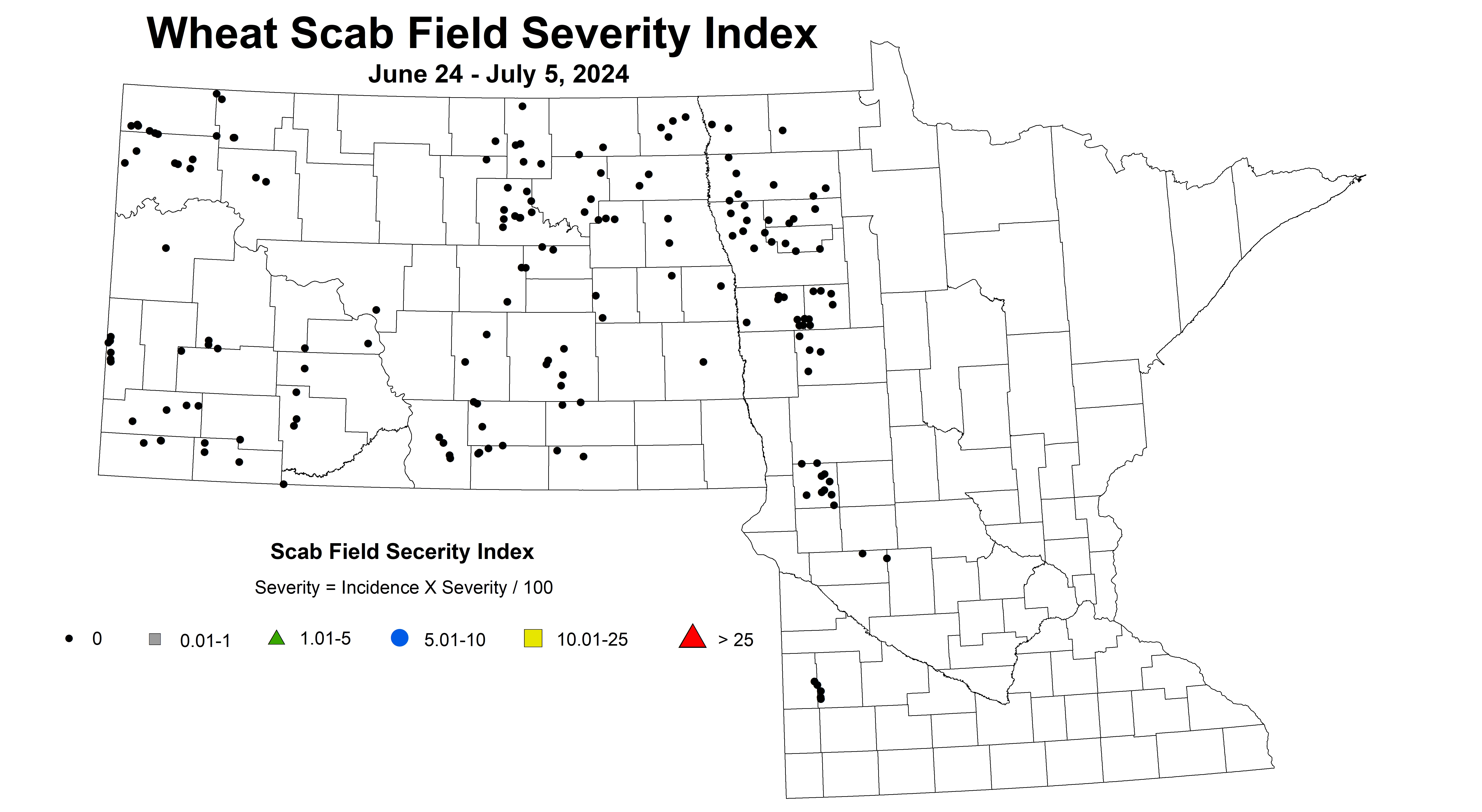 wheat scab field severity index 2024 6.24-7.5