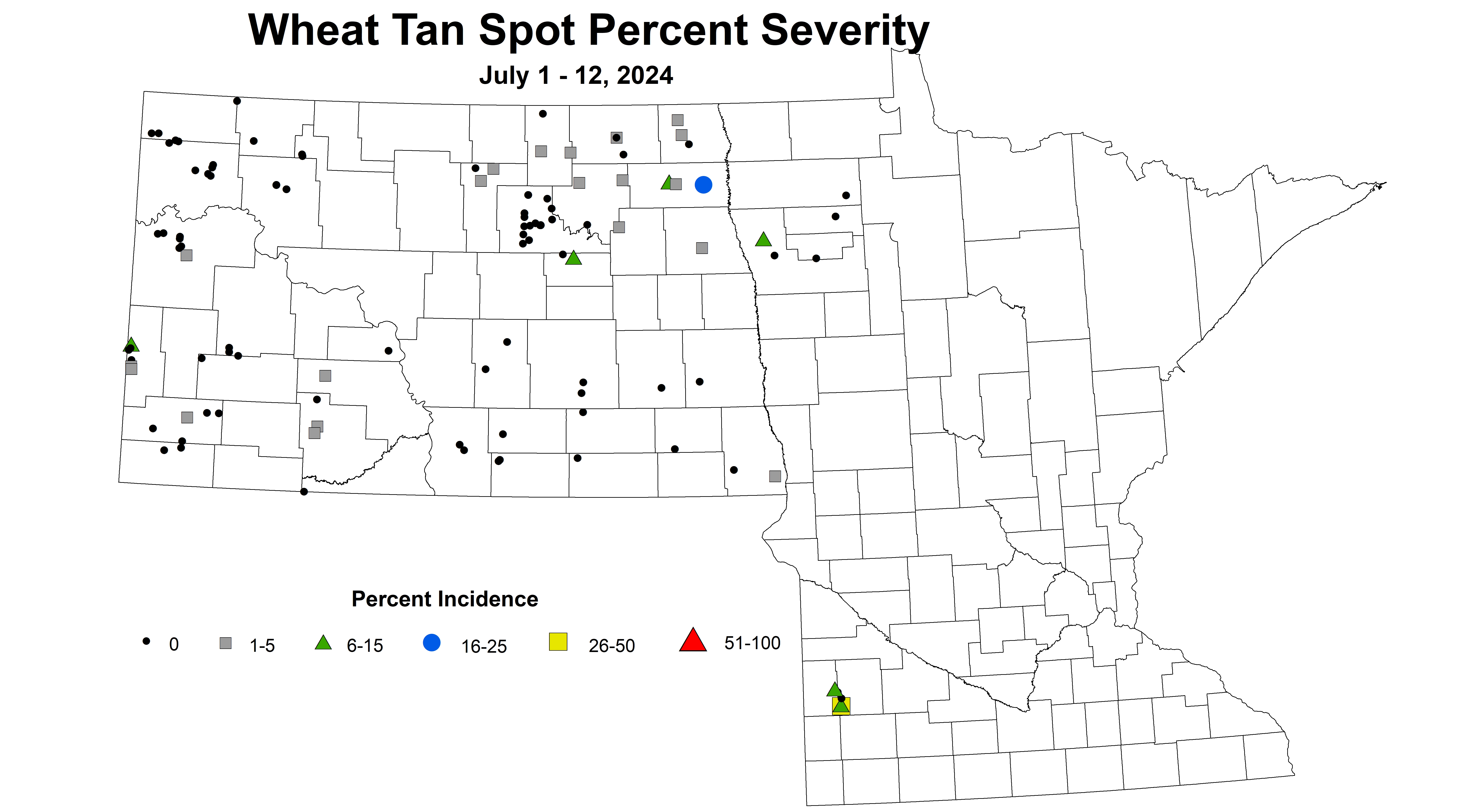 wheat tan spot severity 2024 7.1-7.12