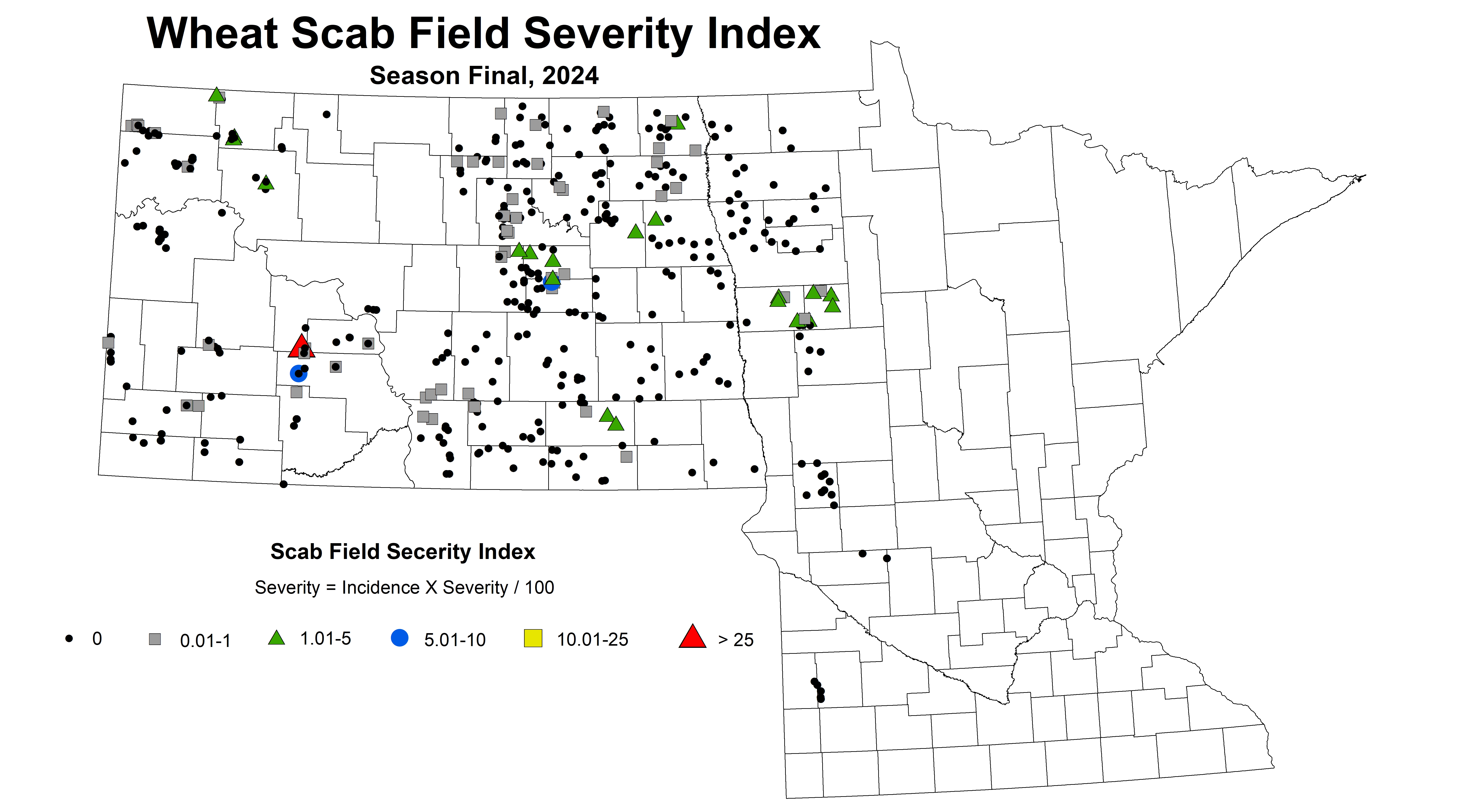 Wheat scab index Season Final 2024