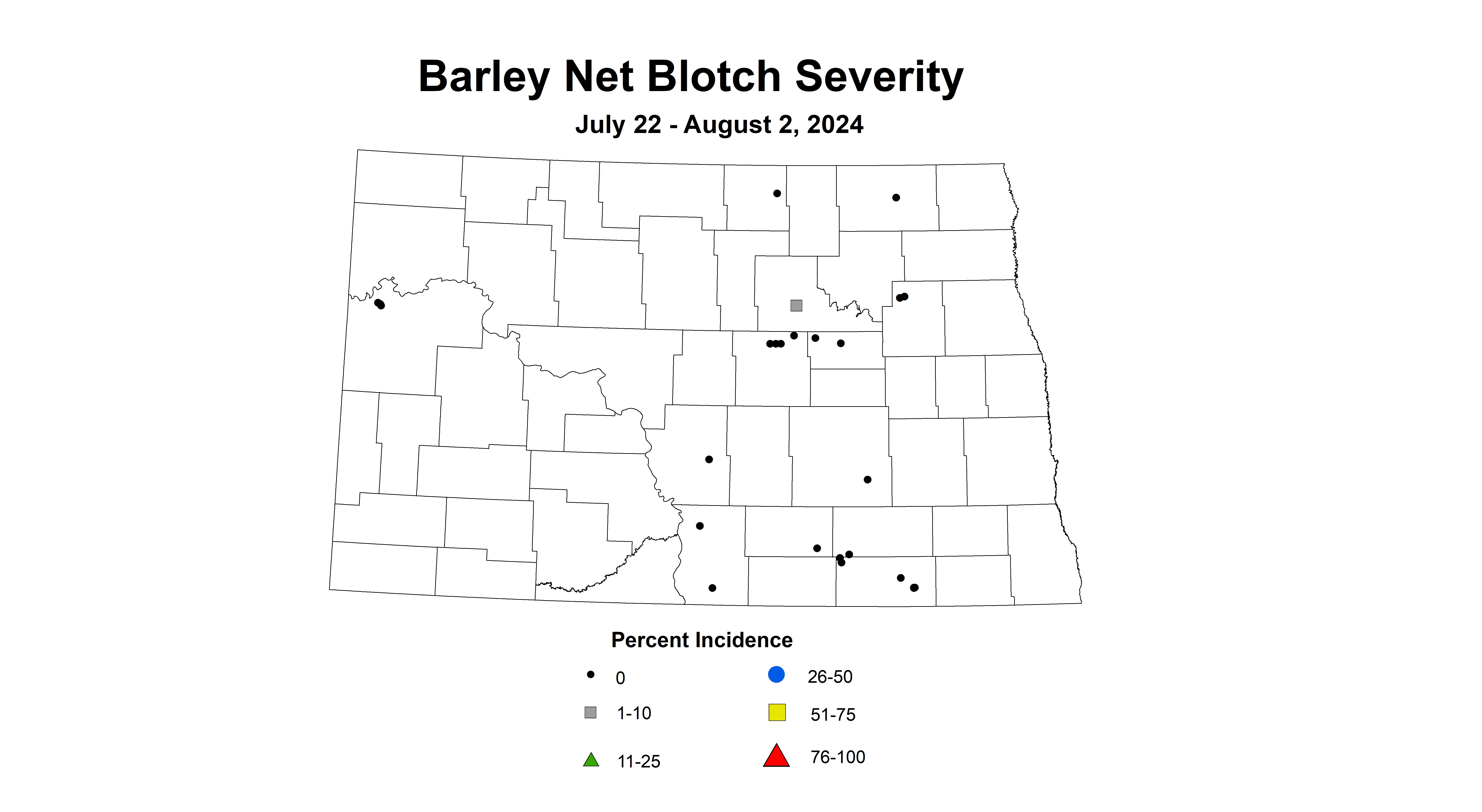 barley net blotch severity July 22 - August 2 2024