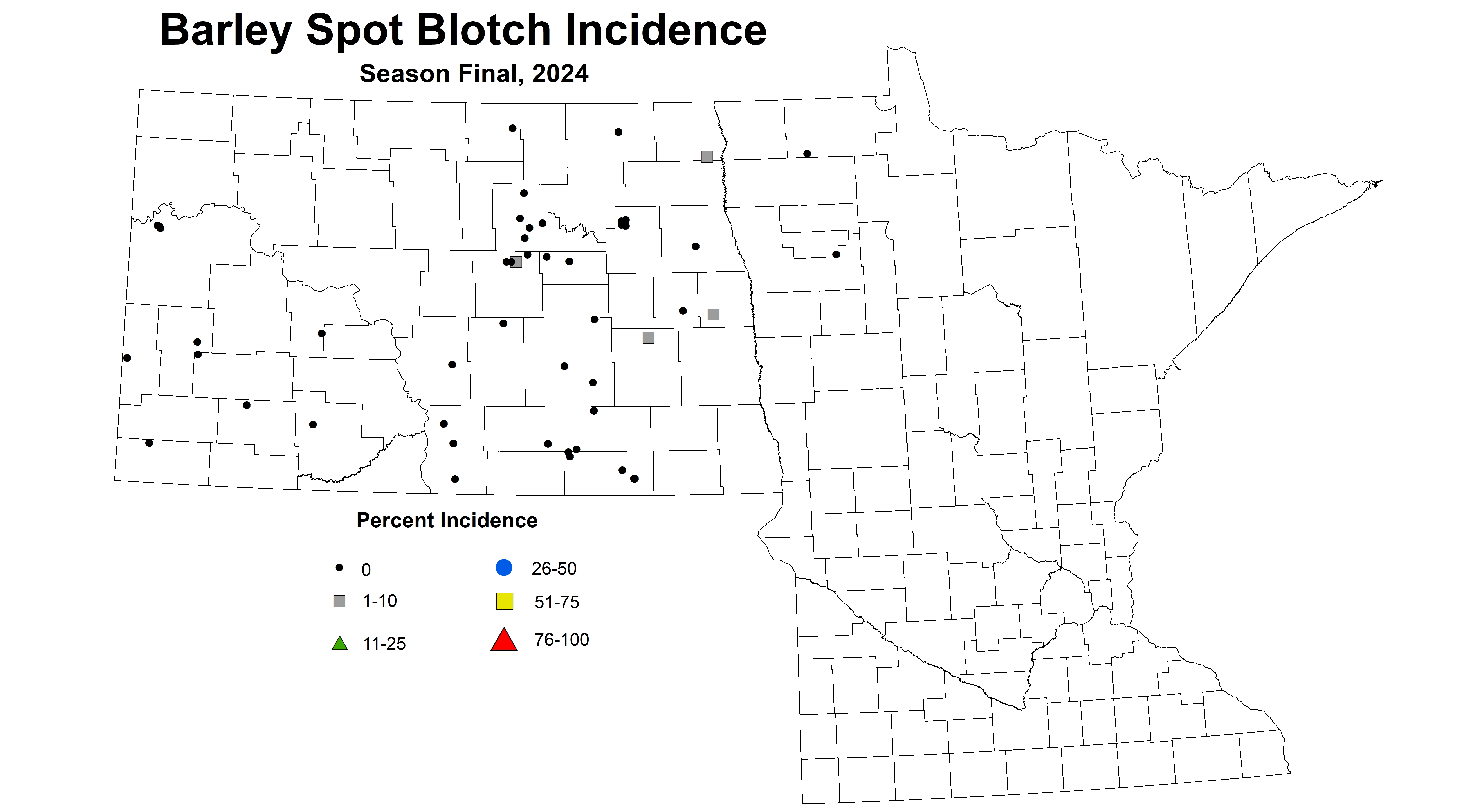 barley spot blotch incidence season final 2024