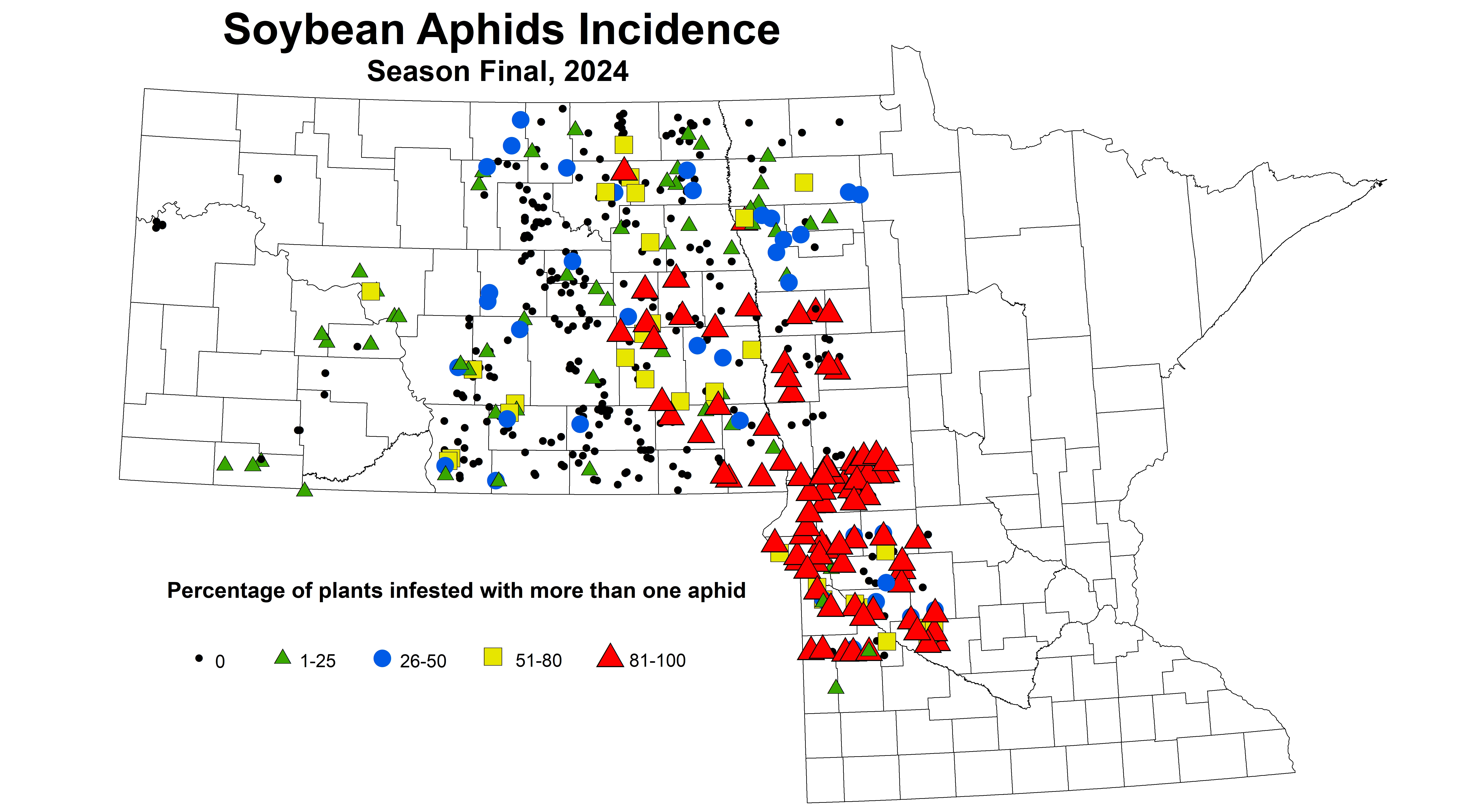 soybean aphid incidence season final 2024