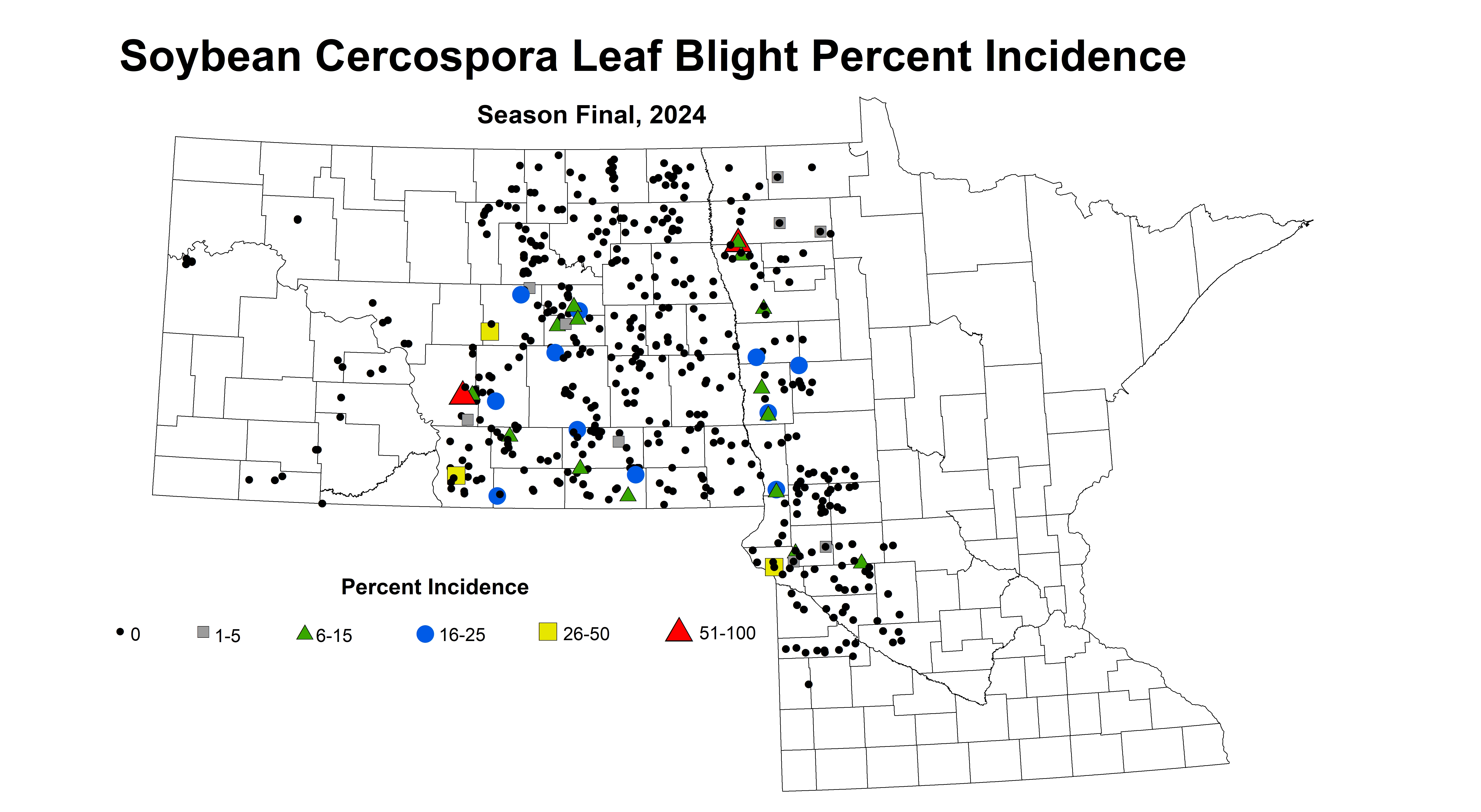 soybean cercospora leaf blight incidence season final 2024