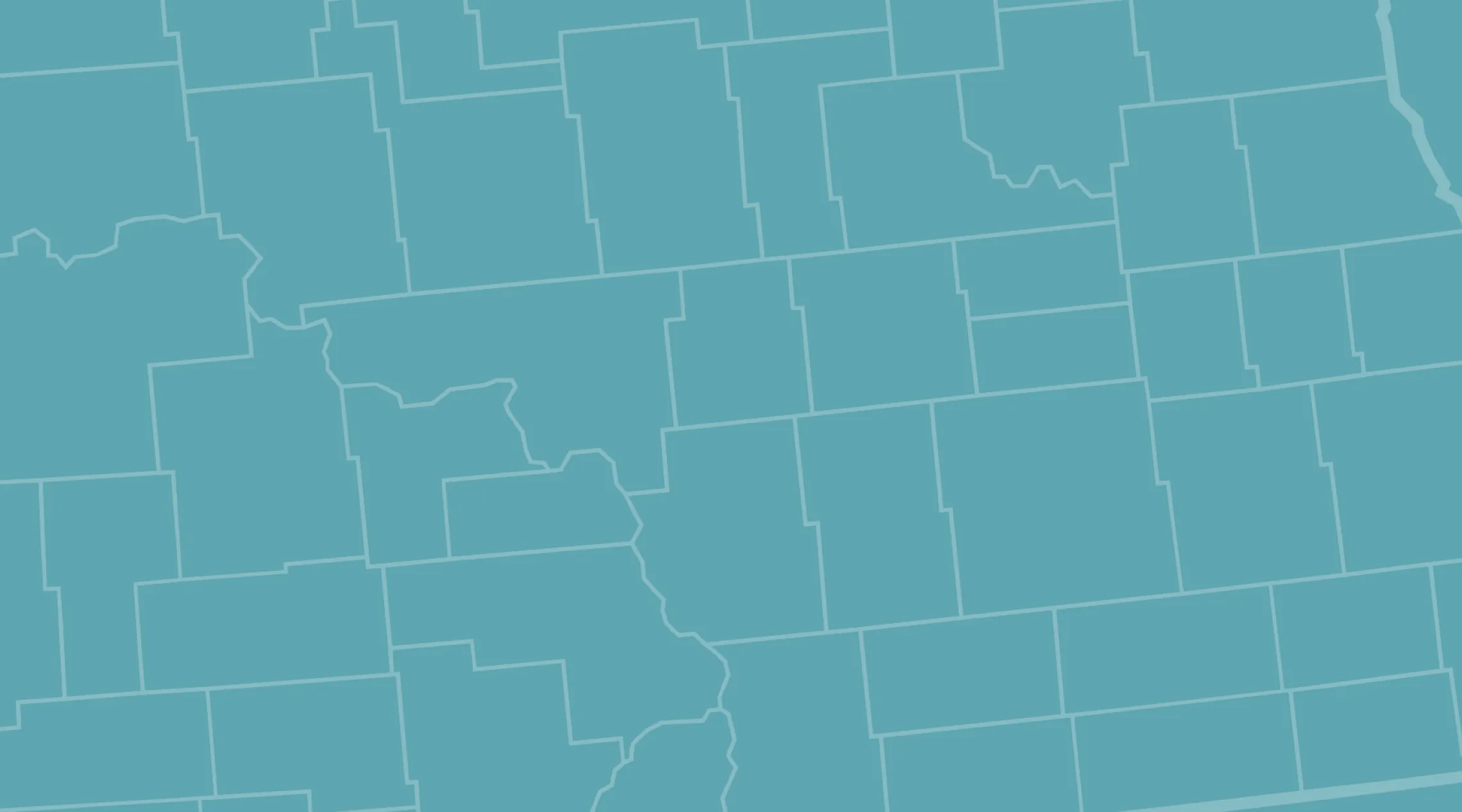 ND county outline map blue