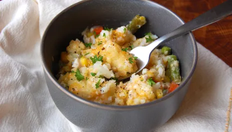 Slow Cooker Tater Tot Hotdish in a pot