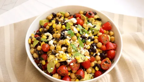 bowl of Southwest Chickpea Salad