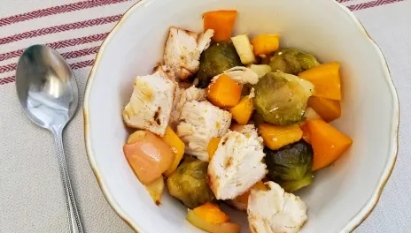 Sheet Pan Chicken with Butternut Squash 