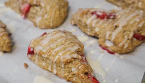 Strawberry Cardamom Scones