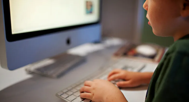 child on computer