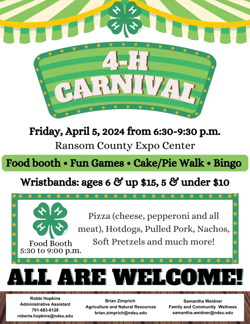 4-H Carnival poster