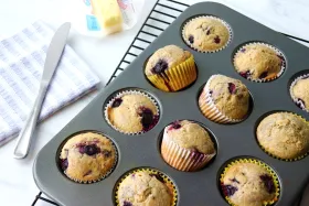 Better Than Basic Muffins in a muffin tin