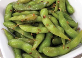 Garlic-Chile Edamame