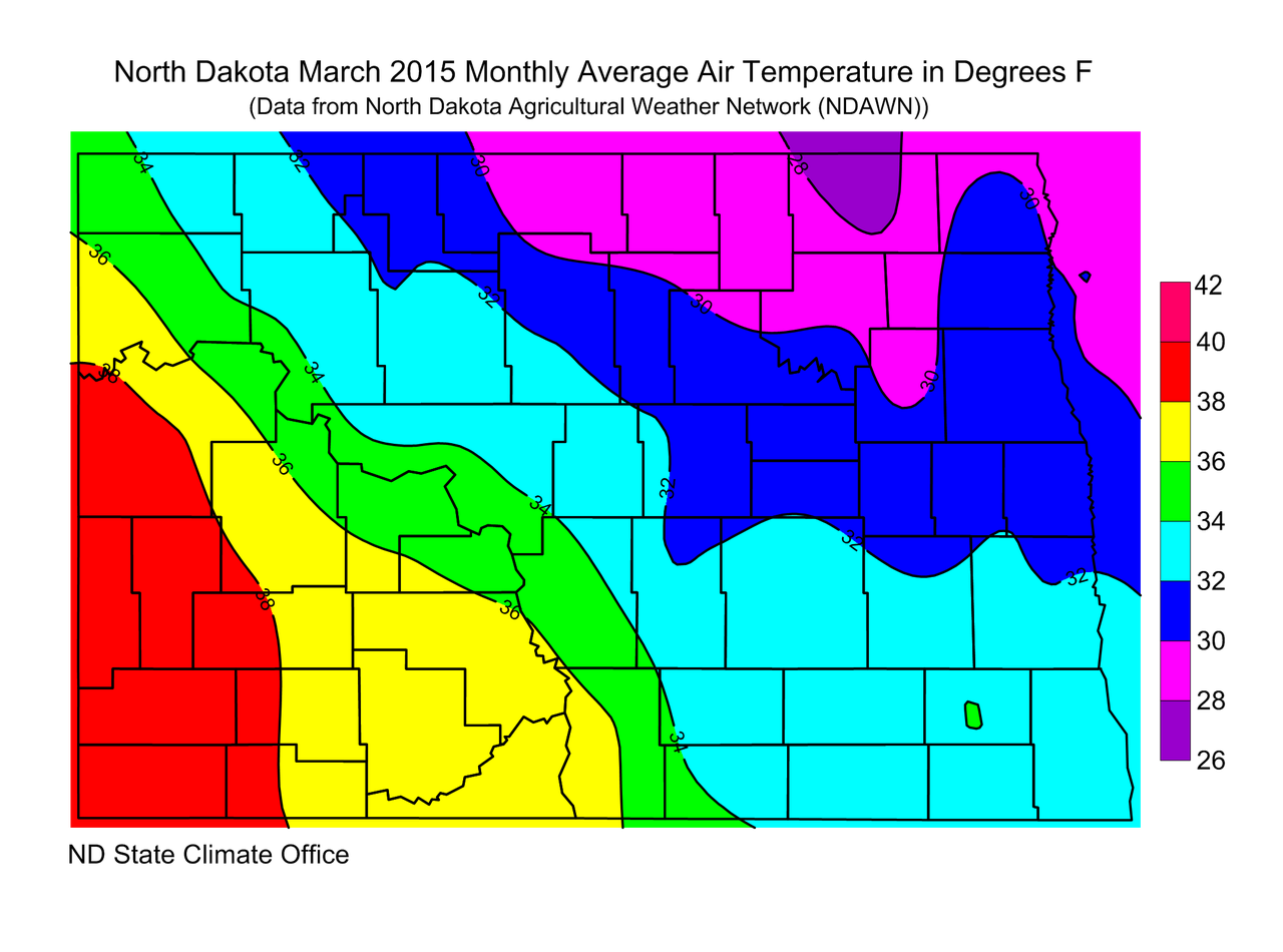 nd travel weather map