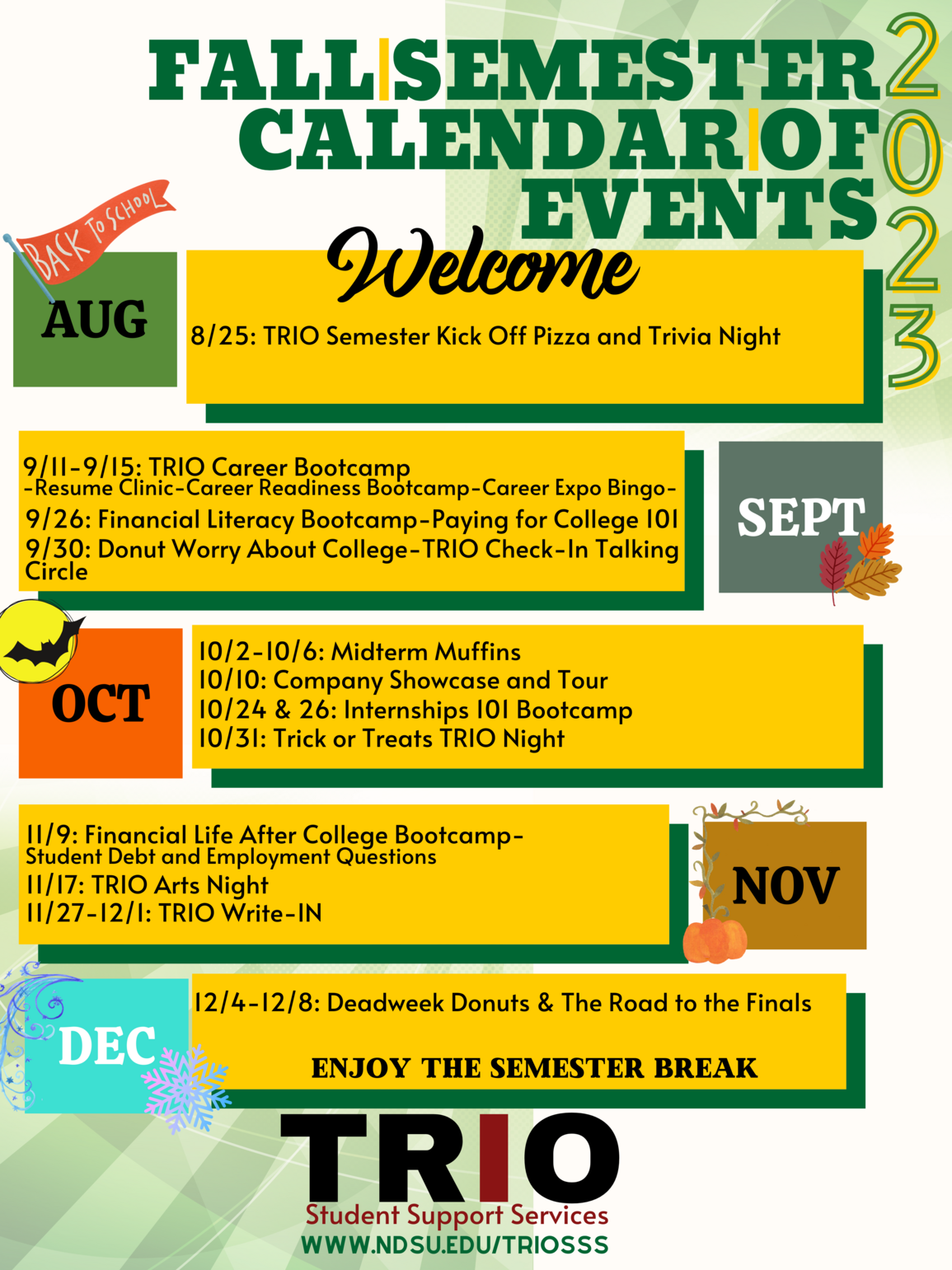 and Events Student Support Services NDSU