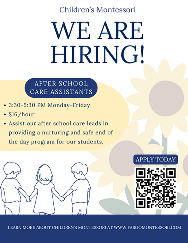 Job flyer with qr code