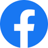 Circular blue Facebook icon