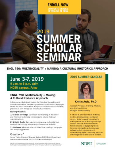 Summer Scholars Program English Ndsu - 