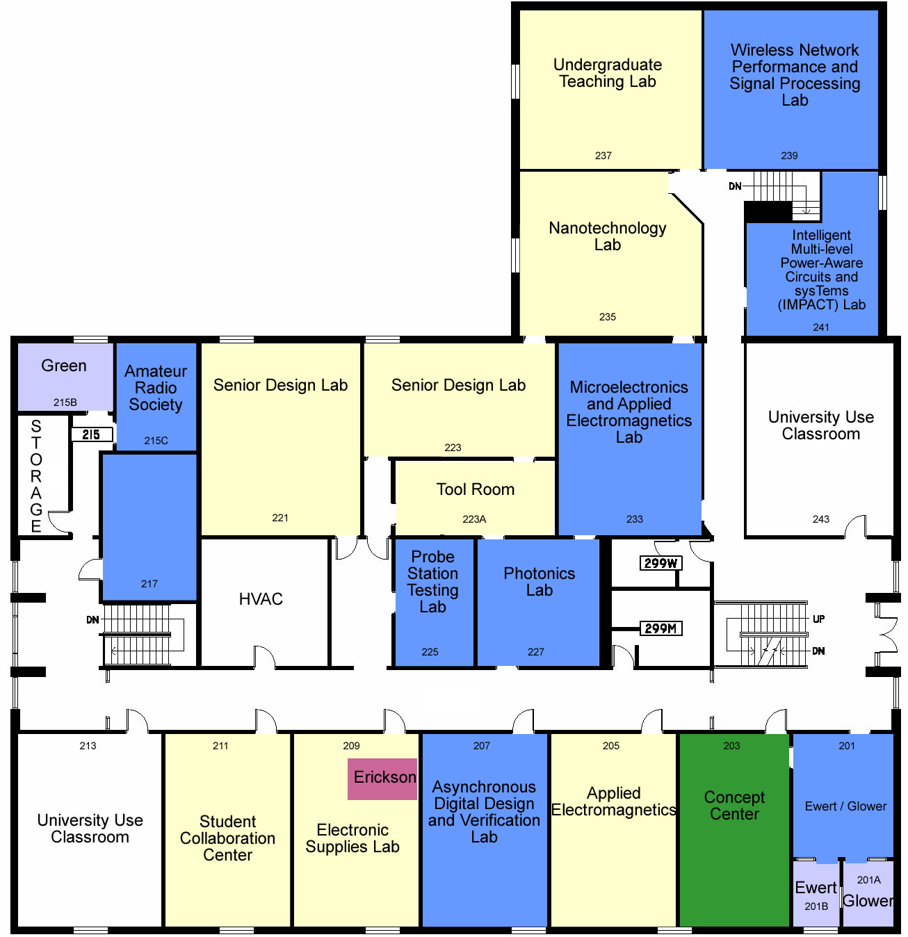 Maps of the Electrical Engineering (ECE) Building | Electrical and ...