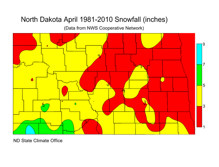 Snow | North Dakota State Climate Office | NDSU