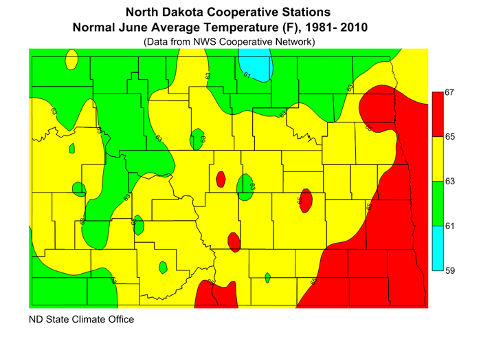 Average Temperature | North Dakota State Climate Office | NDSU