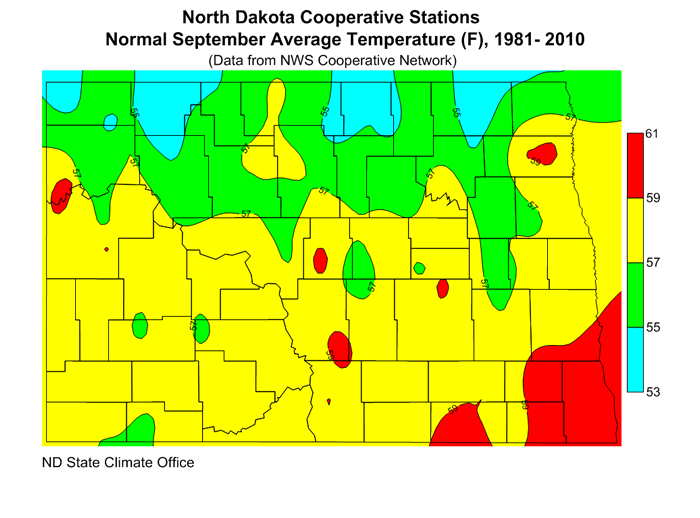 Average Temperature | North Dakota State Climate Office | NDSU