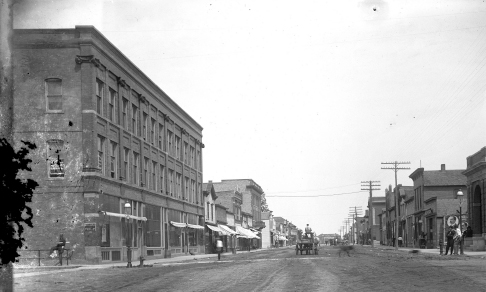 historic photo of street