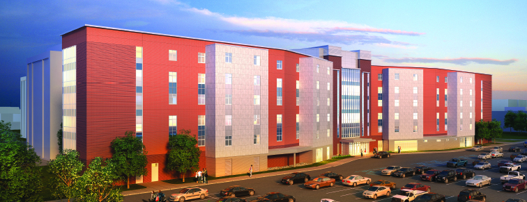 new residence hall rendering