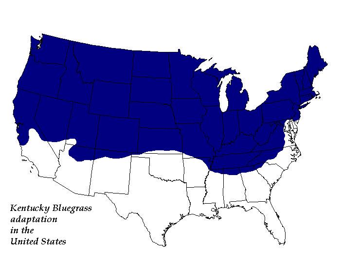 Bluegrass USA map