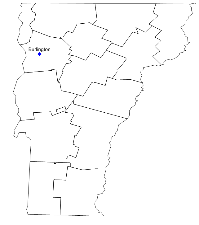 Map Vermont 