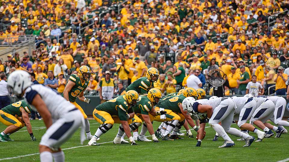 nd bison football game today