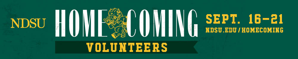 NDSU 2024 Homecoming Volunteers Title Banner