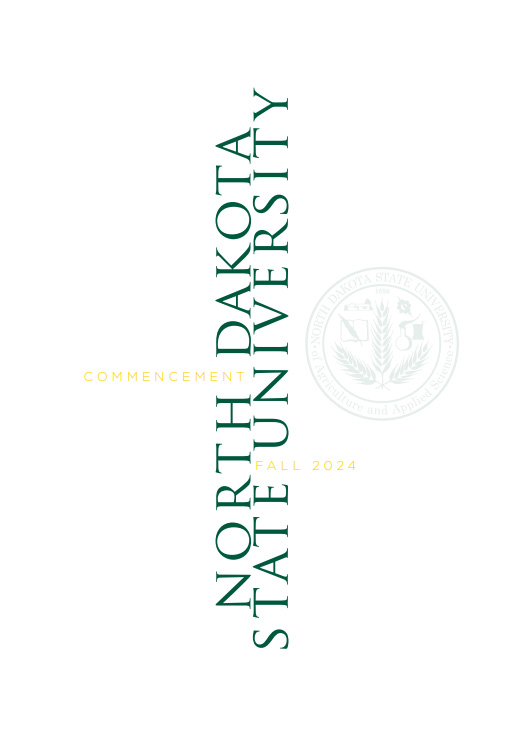 2024 Fall Commencement Program Cover