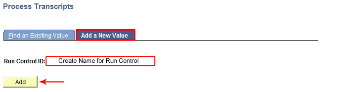 Sample View of Campus Connection Screen