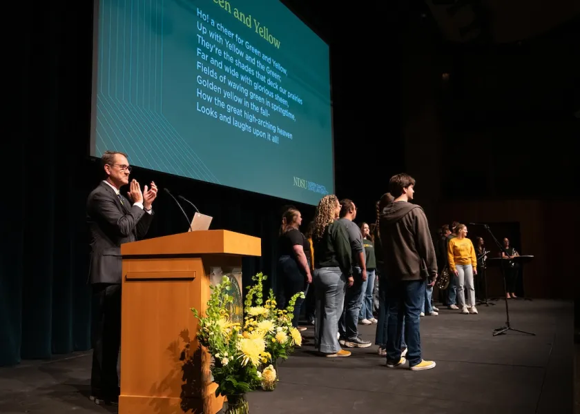 NDSU President David Cook presents his State of the University.