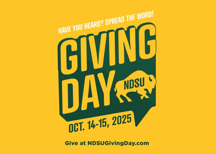 Giving Day is Oct. 14-15. Give at ndsugivingday.com and spread the word.