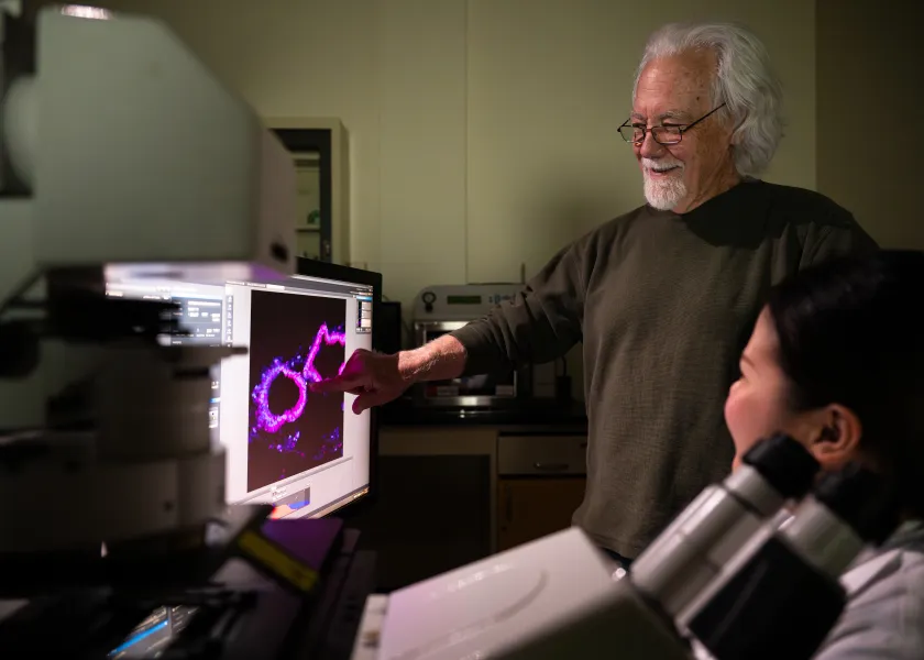NDSU Distinguished Professor of animal science Larry Reynolds