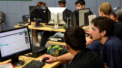 Students participate in an NDSU cybersecurity camp