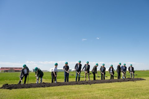 A groundbreaking ceremony took place for the Bolley Agricultural Laboratory 