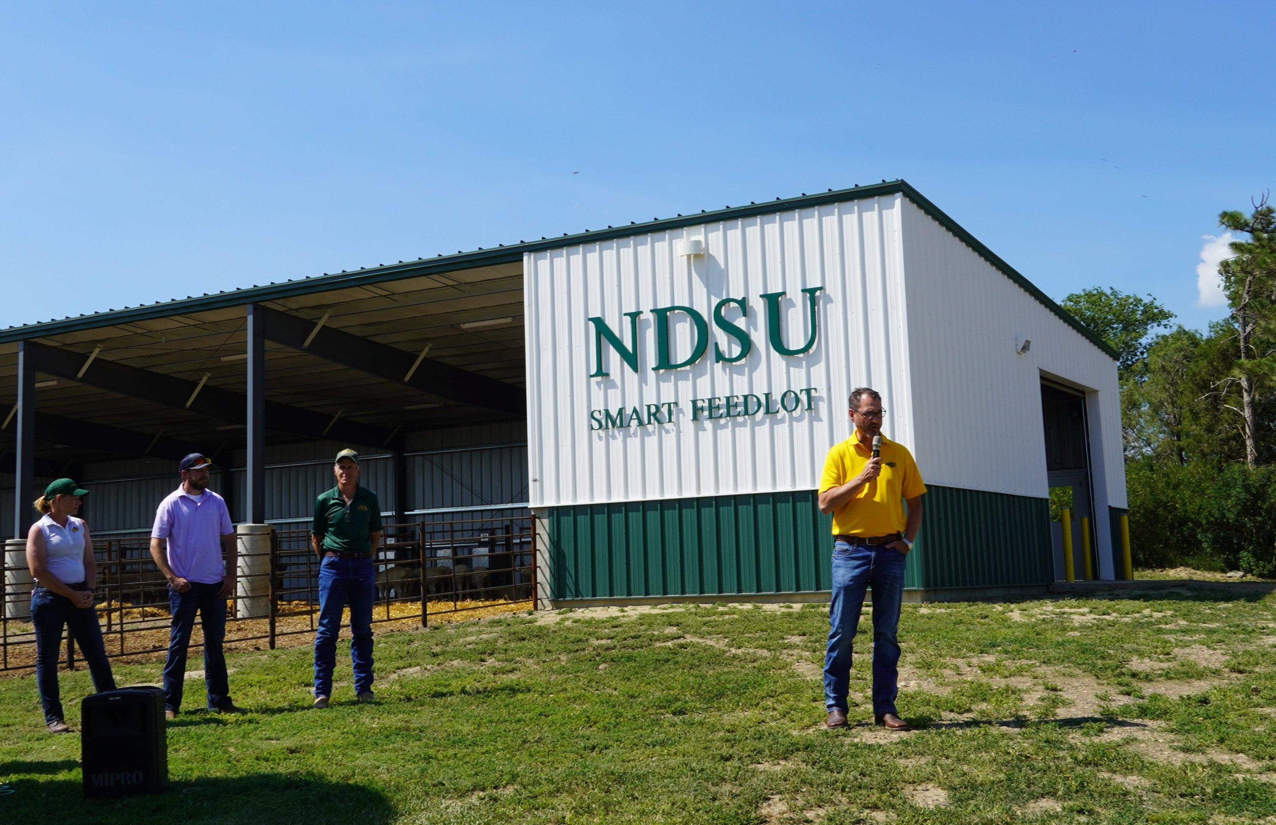 NDSU President David Cook at the Hettinger REC ribbon cutting