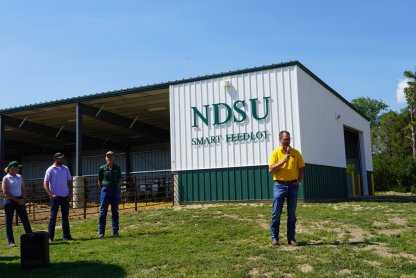 NDSU President David Cook at the Hettinger REC ribbon cutting