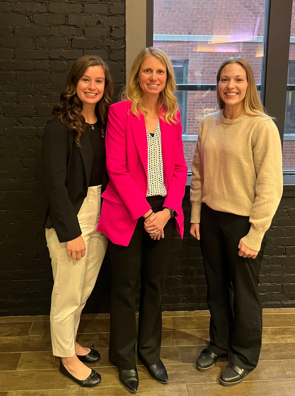 Chapter memberts L to R: Allyson Waletski (P3), Dr. Lisa Richter, and Olivia Paumen (P2)